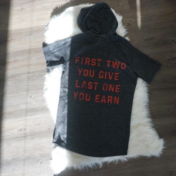 Under Armour UA Project Rock Hoodie Dark Grey Mens - Picture 2 of 2